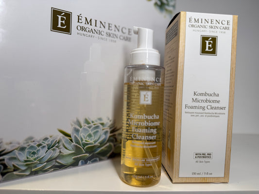 Eminence organic skin care Kombucha microbiome foaming cleanser