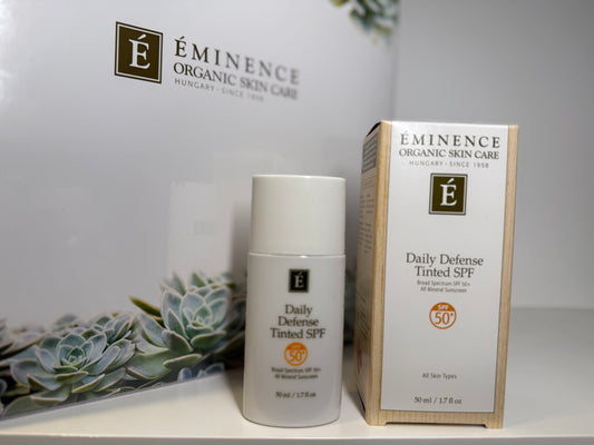 Eminence organic skin care daily defense tinted SPF